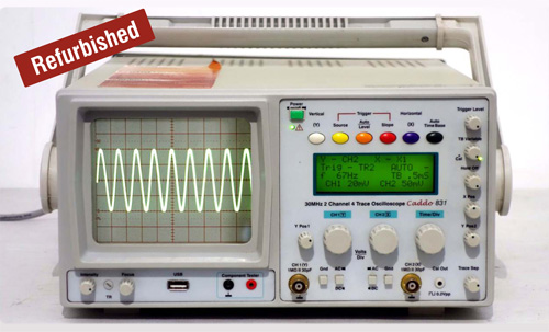 30 MHz 2 Channel 4 Trace Digital Readout Oscilloscope