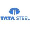 blue Tata Steel logo featuring circular emblem and bold text