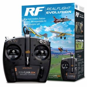 RealFlight Evolution RC simulator box with InterLink DX controller